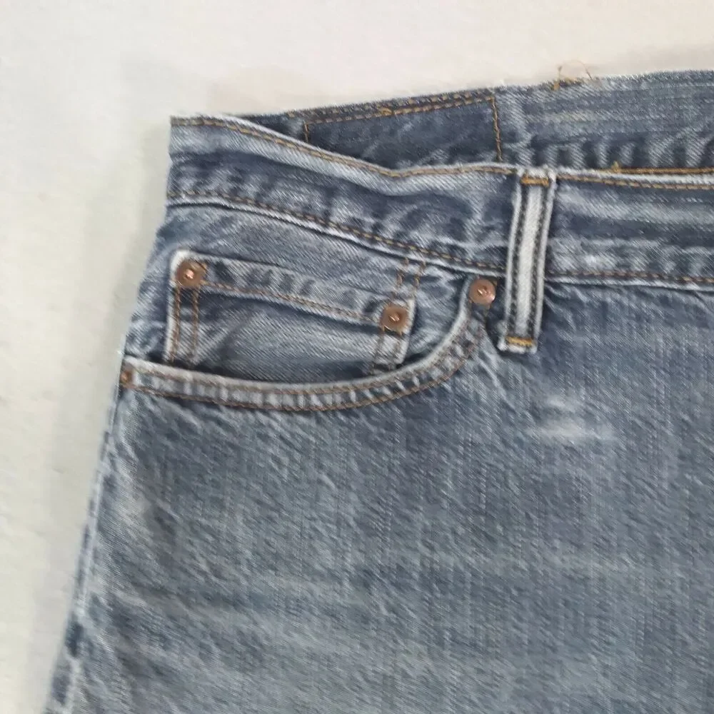 Levi's 514 jeans mens 36‎ x 30 blue denim pants regular slim straight